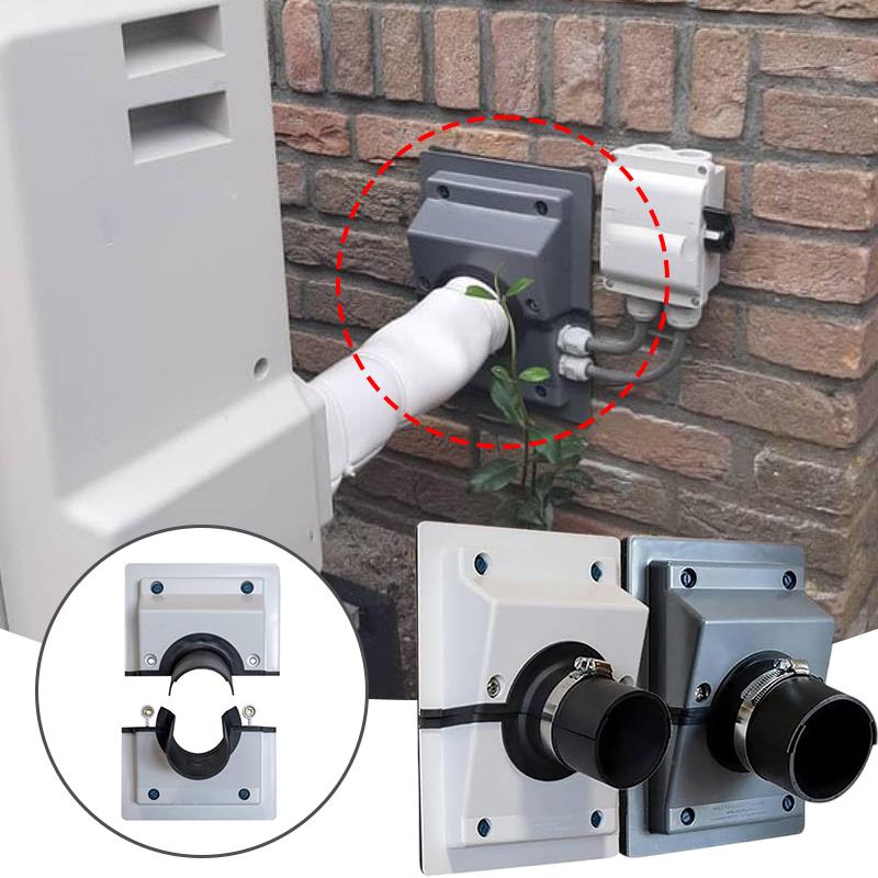 Hvac Wall Penetration & Line-Set Cover Kit Split System Adjustable Indoor/Outdoor Ac Line Set Sleeve, Water Butt Connector Kit