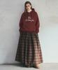 Aueonoseuteljia Warm Mulled Check Skirt_Brown(O25-Sk22)
