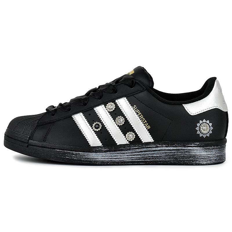 

Adidas Originals SUPERSTAR Wear resistant And Lightweight Low top Skateboard Shoes Unisex Black White EG4959(Team96-) 38⅔