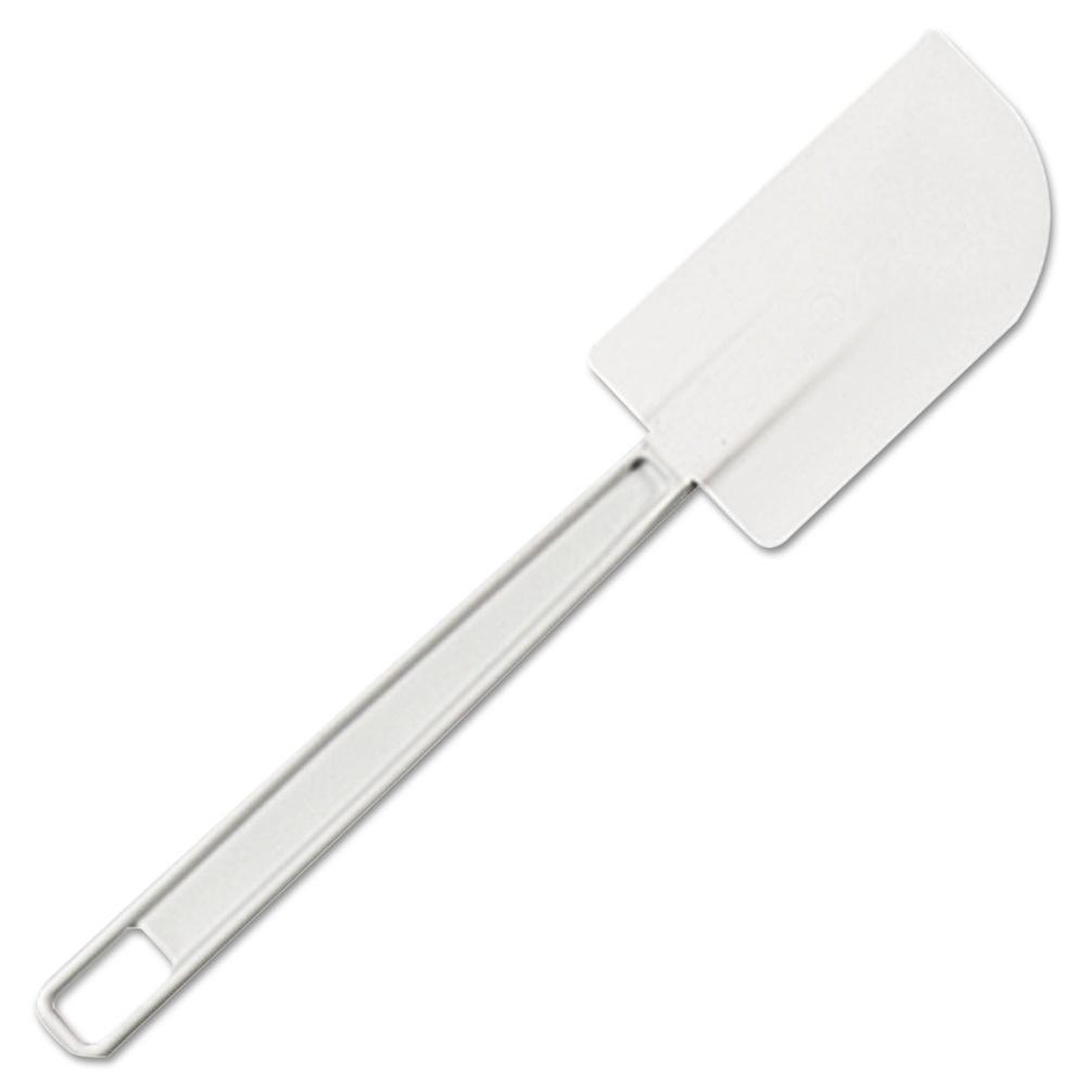 Food Scraper Spatula Kitchen Utensil Bacteria Resistant Molded Rubber Dishwasher Safe Stain Resistant Cooking Tool 13.5 Inch