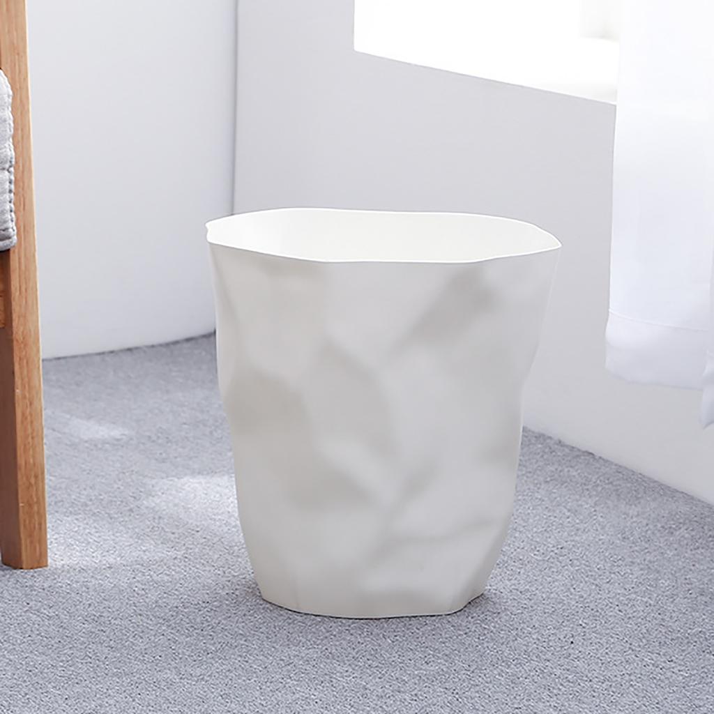 Round Garbage Container Bin Large Capacity Trash Bin Can Wastebasket for Household Bathroom