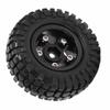 2Pcs RC Wheels Metal Remote Control Car Tires Replacement Parts for   SCX24 90081
