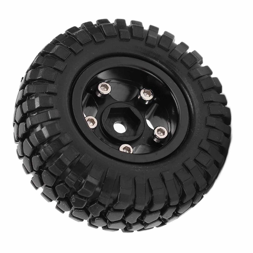 2Pcs RC Wheels Metal Remote Control Car Tires Replacement Parts for   SCX24 90081