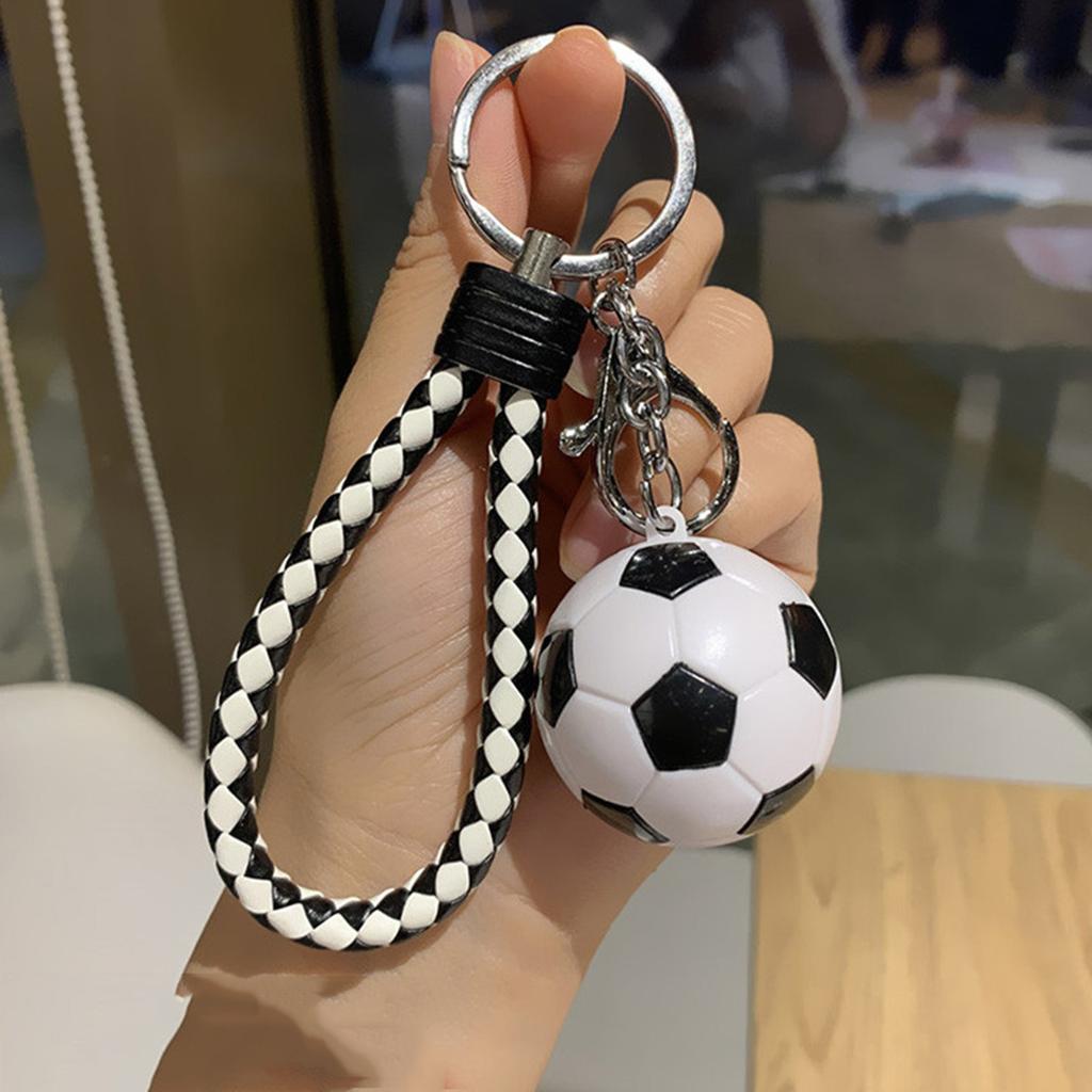 Various Football Key-shaped Three-dimensional Pendants for League Memorabilia, Creative Gifts for Couples, Book Bag Pendants, Moving Key Rings