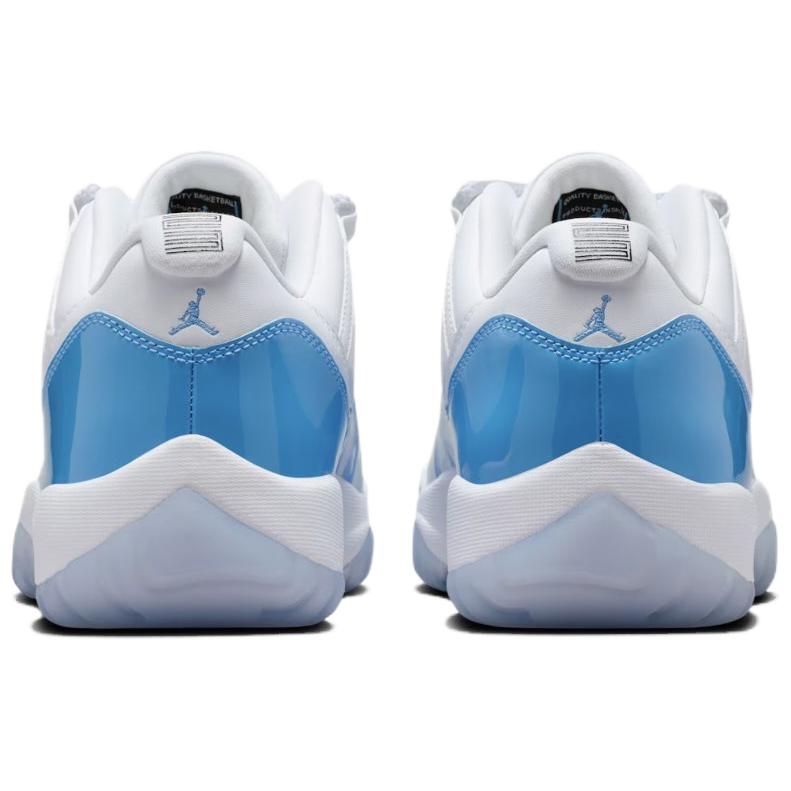 Jordan Air Jordan 11 Abrasion Resistant Low Top Vintage Basketball Shoes Unisex White Blue FV5104-100