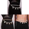 Vintage Coin Pendant Body Chain With Pearl For Unisex Fashion Accessory