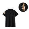 Li Ning Versatile Brand Logo Print High Street Comfortable Outdoor Loose Fit Drop Shoulder Short Sleeve Polo Shirt APLT137-1(TEAM702-A12)