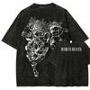 2026 Anime JoJo's Bizarre Adventure Made In Heaven Graphic T Shirt Men Women Clothing Oversized Tshirt Washed Cotton Tee Harajuku T-shirt Short Sleeve