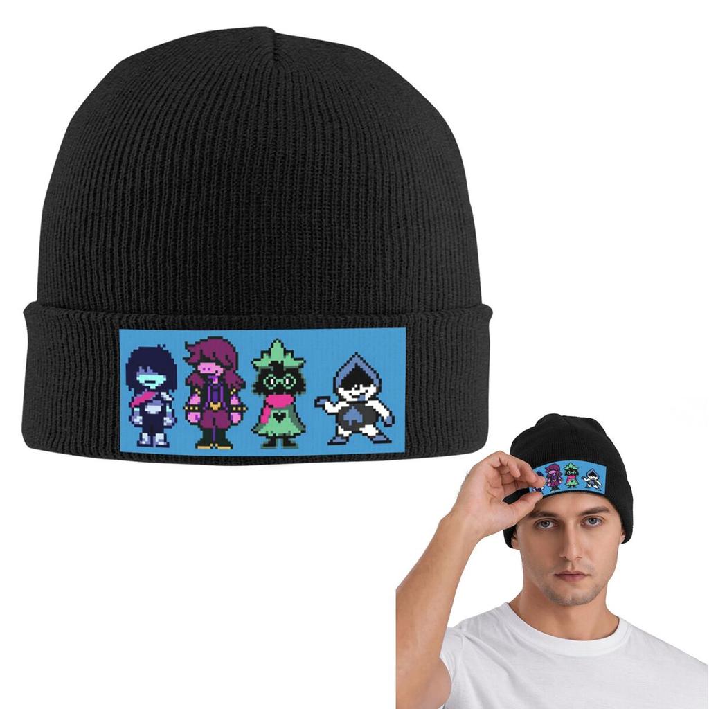 Game Deltarune Kris Ralsei Susie Warm Knitted Cap Fashion Bonnet Hat Autumn Winter Outdoor Beanies Hats for Unisex Adult