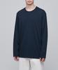 Musinsa Standard Supima Relaxed Crew Neck Long Sleeve T-Shirt [Navy]
