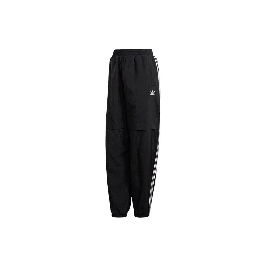 Adidas Originals Adicolor Track Vintage Side Stripe Three-Stripe Logo Knitted Sports Pants Women Bottoms Black GN2926