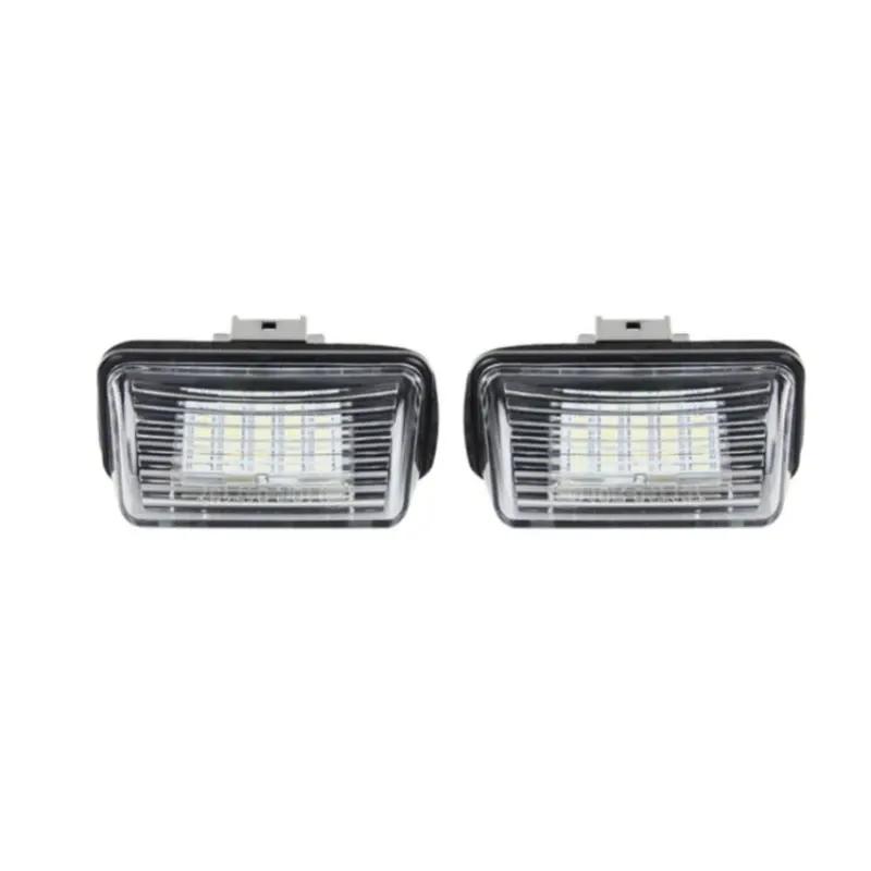 2PCS For Peugeot 206 207 307 308 407 5008 Partner Citroen C3 C4 C5 Xsara Picasso LED Number License Plate Lamp Light