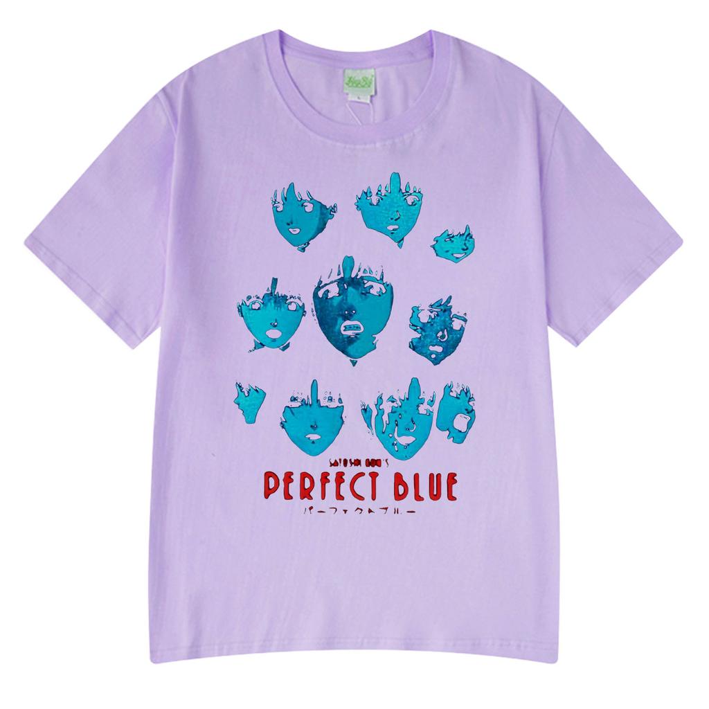 Japanischer Anime Perfect Blue Mima Kirigoe T-Shirt Herren Damen Kleidung Mode Tee Tops Harajuku Übergroß Kurzarm Streetwear