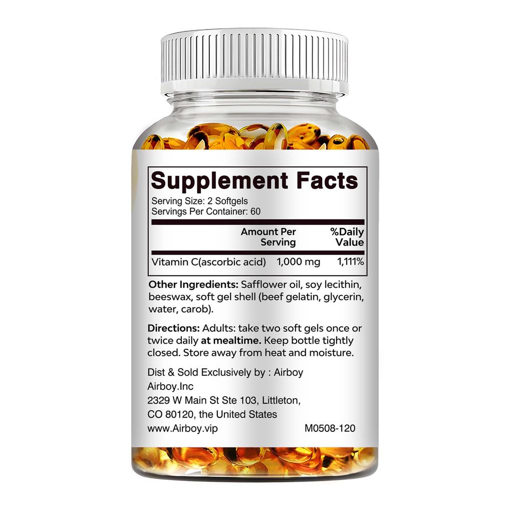 Vitamina C - Supporta la Salute Immunitaria e Antiossidante, Protezione Antiossidante
