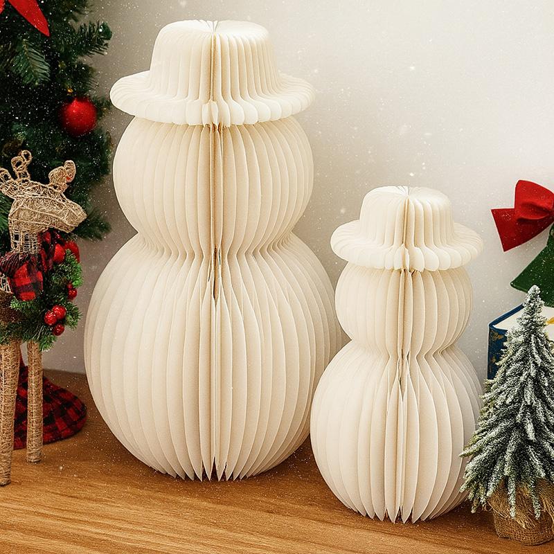 Brad de Crăciun din hârtie tip fagure 3D Moș Crăciun Minge tip fagure Aranjament central de masă Decorațiuni pentru petrecerea de Crăciun Ornamente de birou