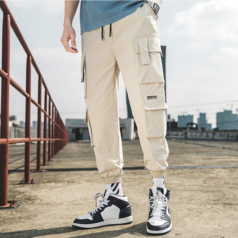 Men's Cargo Pants Casual Streetwear Hip Hop Jogging Pants Multi-pocket Big Size Loose Sweatpants Male Korean Harem Pants