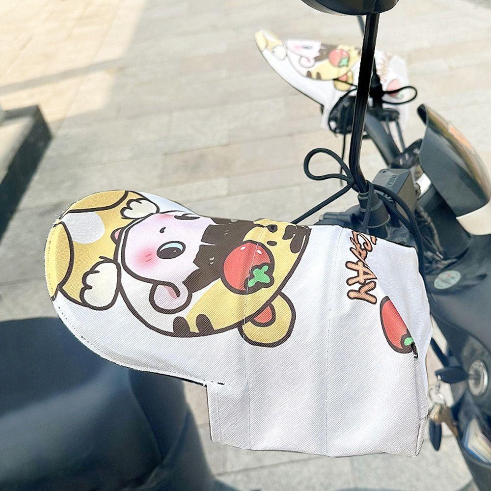 Breathable Electric Vehicle Sunscreen Gloves Waterproof Scooters Hand Guards Handle Covers  Summer