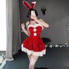 Christmas Cosplay Santa Costume One Piece Christmas Fancy Dress JK Uniform Skirt Cute Sexy Popular Santa Costume Adult Costume Santa Claus Bunny Girl