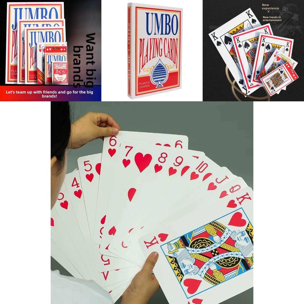 Family Card Game Deck With Large Paper Playing Cards For Party And Game Night