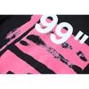 Off-White 2026 Autumn/Winter New 99 Digital Pink Arrow Graffiti Printed Men's and Women's Round Neck Hoodie