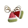 Knitted Weaving Keychain Fruit Series Wool Crochet Pendant Fashion Watermelon Pendant  Bag Charm