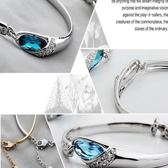 Bracelet Elegant Skin-friendly Rhinestone Fashion Bracelet Bangle for Dating