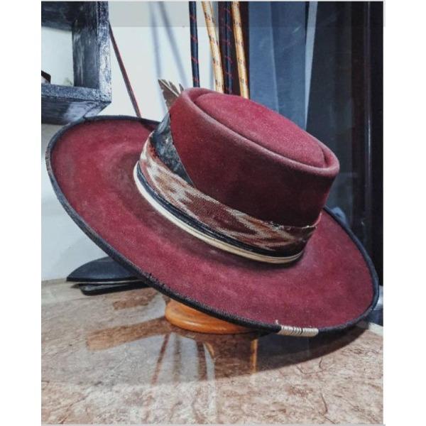 

Чистая шерстяная шляпа-цилиндр Модная европейская и американская этническая шерстяная шляпа Шерстяная шляпа-цилиндр L（58-60cm） бордовый