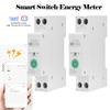 WIFI Smart Circuit Breaker Switch With Metering 63A1P Din Rail Remote Control Smart Home Smart Life App Timer Module