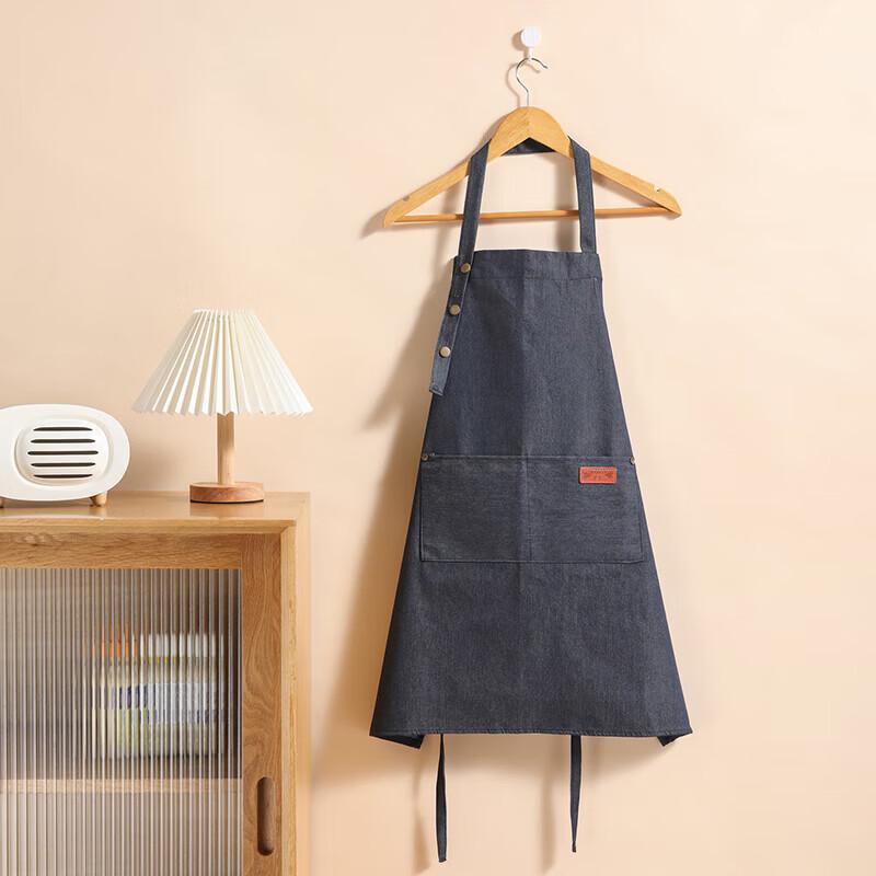 MARYYA Durable Denim Kitchen Apron