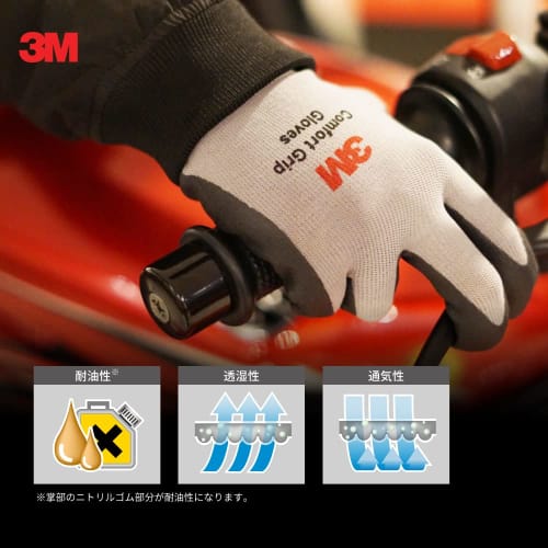 [.co.jp limited] 3M Work Gloves Comfort Grip Gloves Gray XL Size GLOVE-XL