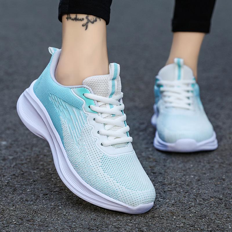 Girls' running shoes Girls' high school students' military training sneakers Women's junior high school students' lightweight shock-absorbing soft-so
