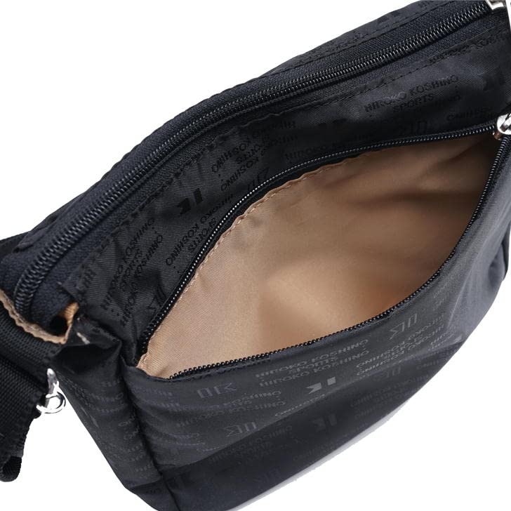 HIROKO KOSHINO SPORTS Shoulder Bag, Size S, HLD02 (Black)