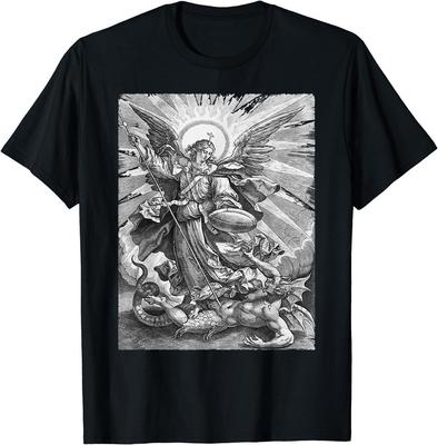 St Saint Michael the Archangel Catholic Angel Warrior T-Shirt Size S-5XL Unisex T-Shirt