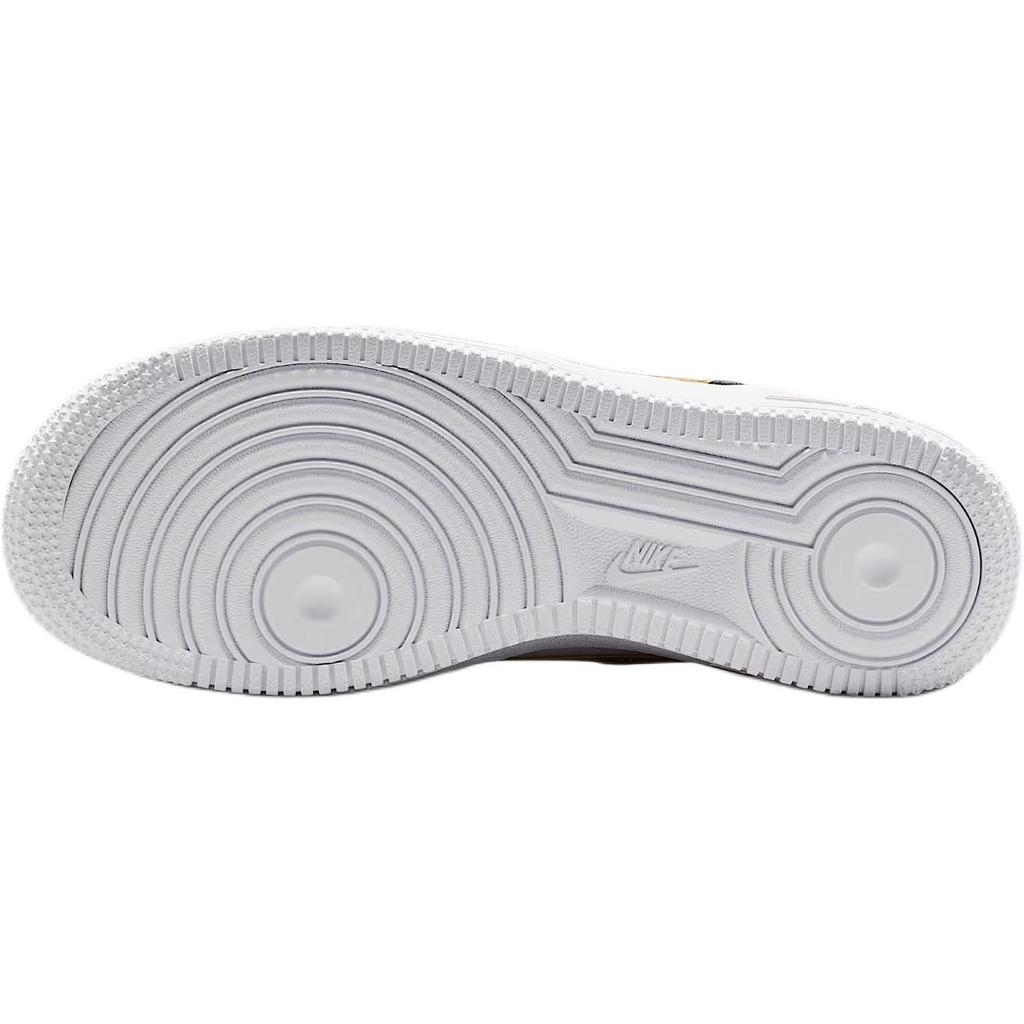 (GS) Nike Air Force 1 Low 'Black White Metallic Gold' Kids' CT3839-009