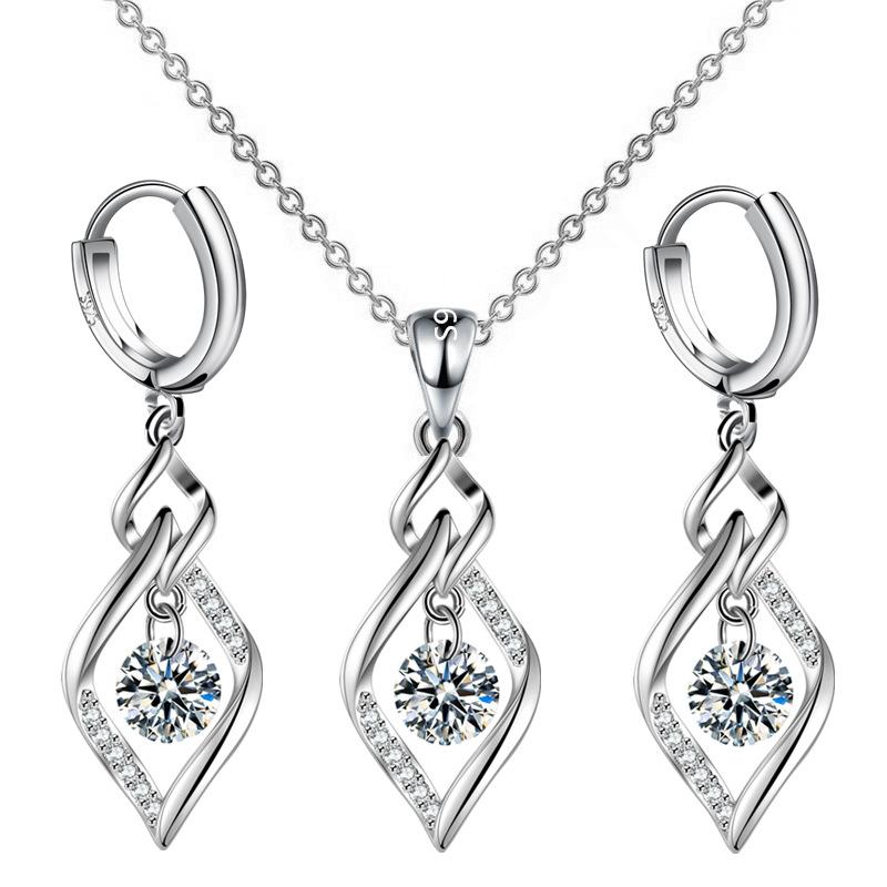 

1 компл. S925 штамп серебряные женские серьги модные геометрические подвески высокое качество циркониевые серьги для женщин ювелирные изделия подарки