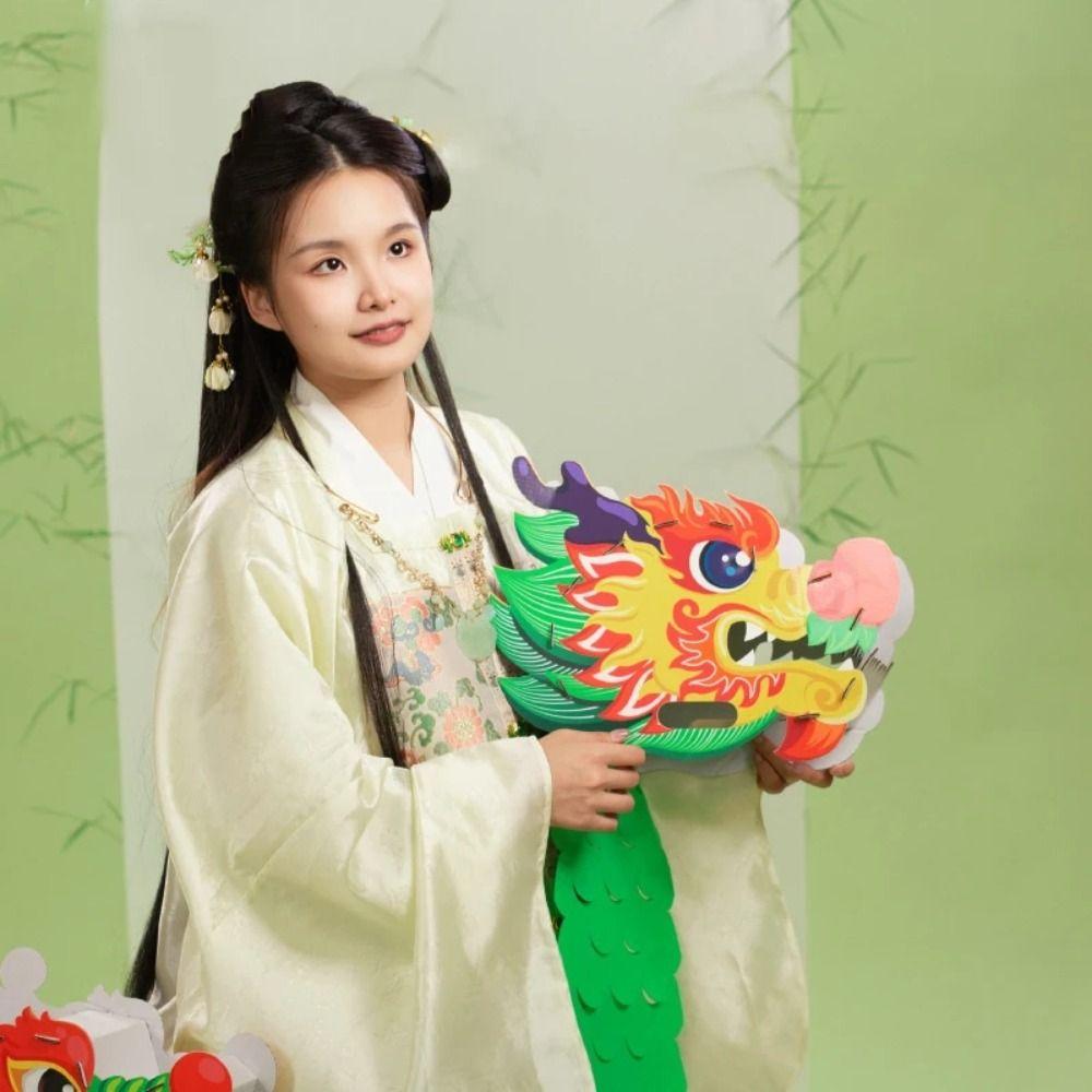 

Забавный танец дракона, лодка-дракон, набор детских материалов для творчества, новогодний декор