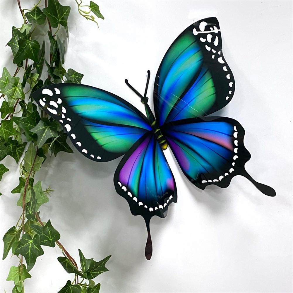 

Background Sticker Useful Large 3D Butterfly Window Murals Dust-proof Window Sticker