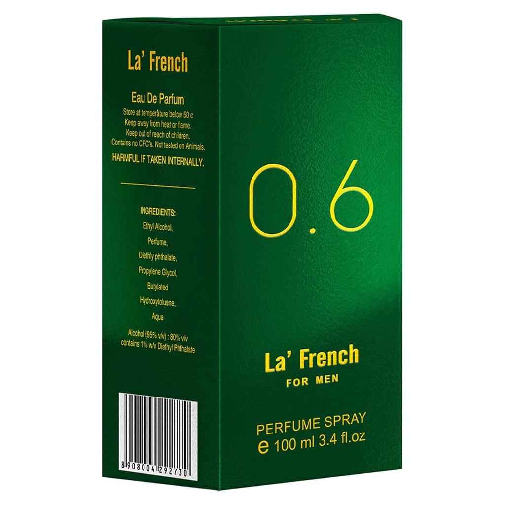 La French 0.6 Parfém pro muže 100ml | Prémiová dlouhotrvající pánská parfémová vůně |