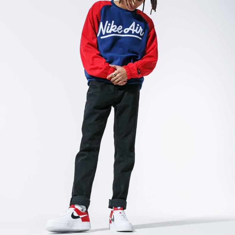 Nike Sweatshirts Men's Blue Crew Neck Moderate Regular BV5187-492