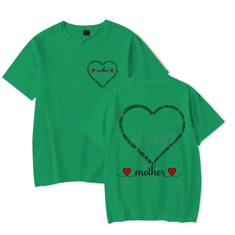 Mothers Day Gift Short Sleeve Tshirt Crew Neck Happy Mothers Day Shirt Fashion Woman Clothing Letter Print Classic Tops Tees