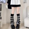 Knee Length Striped Leg Warmers Lolita JK Leg Cover Spicy Girls Flare Leg Socks  Gothic