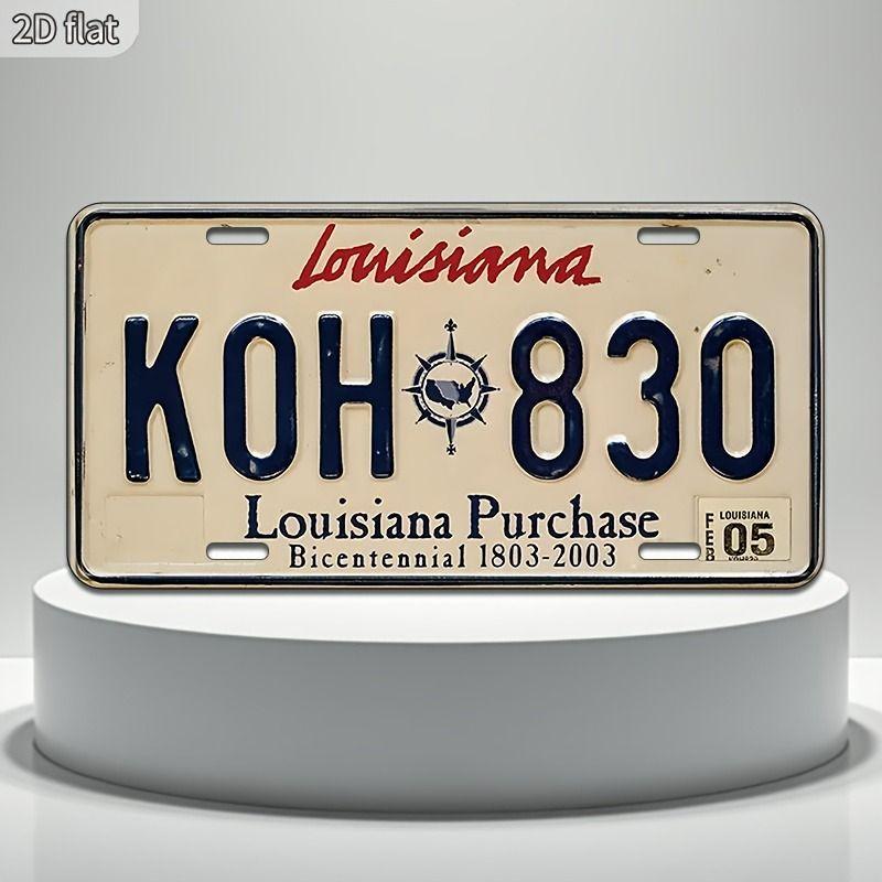 Car License Plate Metal Wall Decor 15x30cm