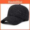 Haohu Cap Letters Middle Aged Elderly Hat Thickened Thermal Shade Breathable