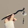 2024 Trendy Retro Chinese Ink Bamboo Fan Tassel Hairpin for Women