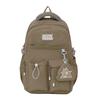 Versatile Work Style Schoolbag Simple Solid Color College Student Large Capacity Japanese Backpack Travel Backpack
