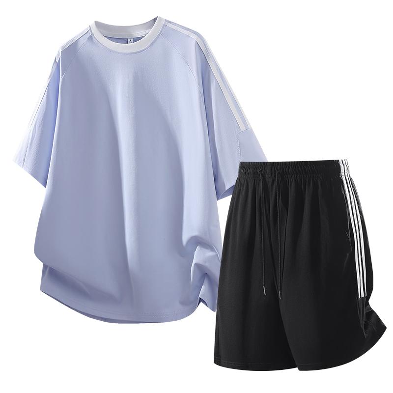 Men's Casual Sports Set Summer Thin Running Speed Dry Two-piece Set