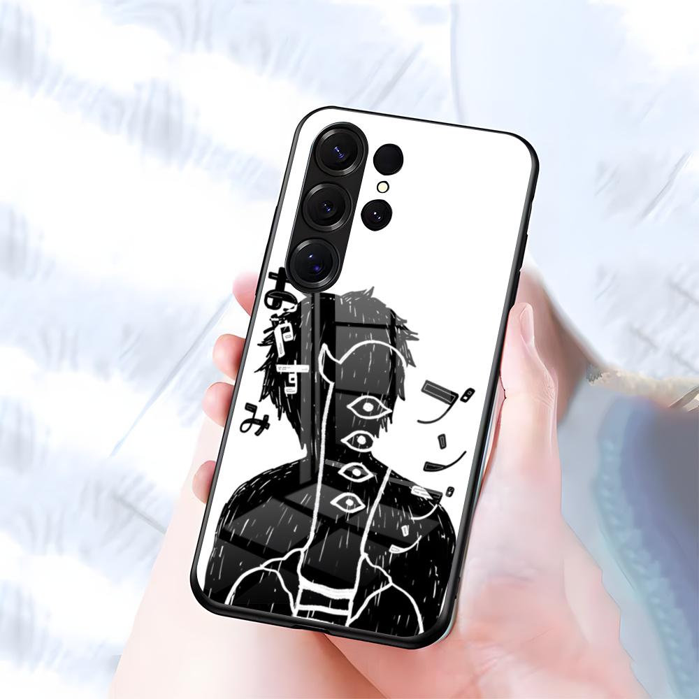 

Чехол для телефона Манга «Хорошей ночи, Пунпун» для Samsung S26 S25 S24 FE S23 S22 S21 Plus S20 Ultra Note20Ultra Черный стеклянный чехол Galaxy S25 Edge