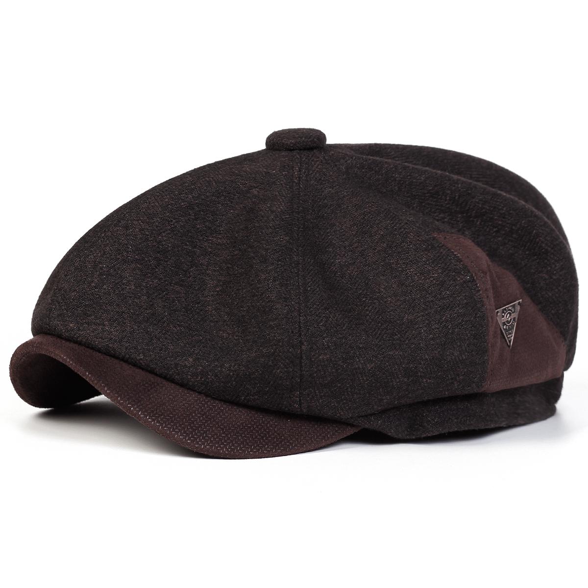 

Unisex Fashion Letter Label Newsboy Caps Men British Painters Hats Spring And Autumn Berets Hip Hop Berets