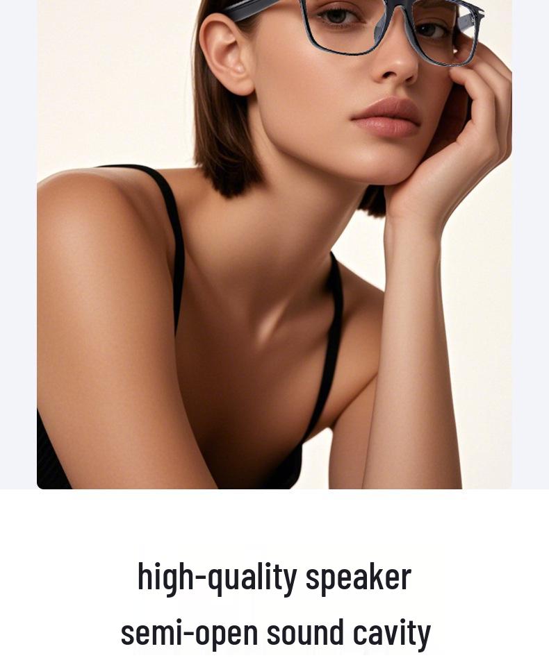 Premium AI Translation Smart Glasses with Music, Calls, Noise Reduction, Meeting Notes, and Extended Battery Life