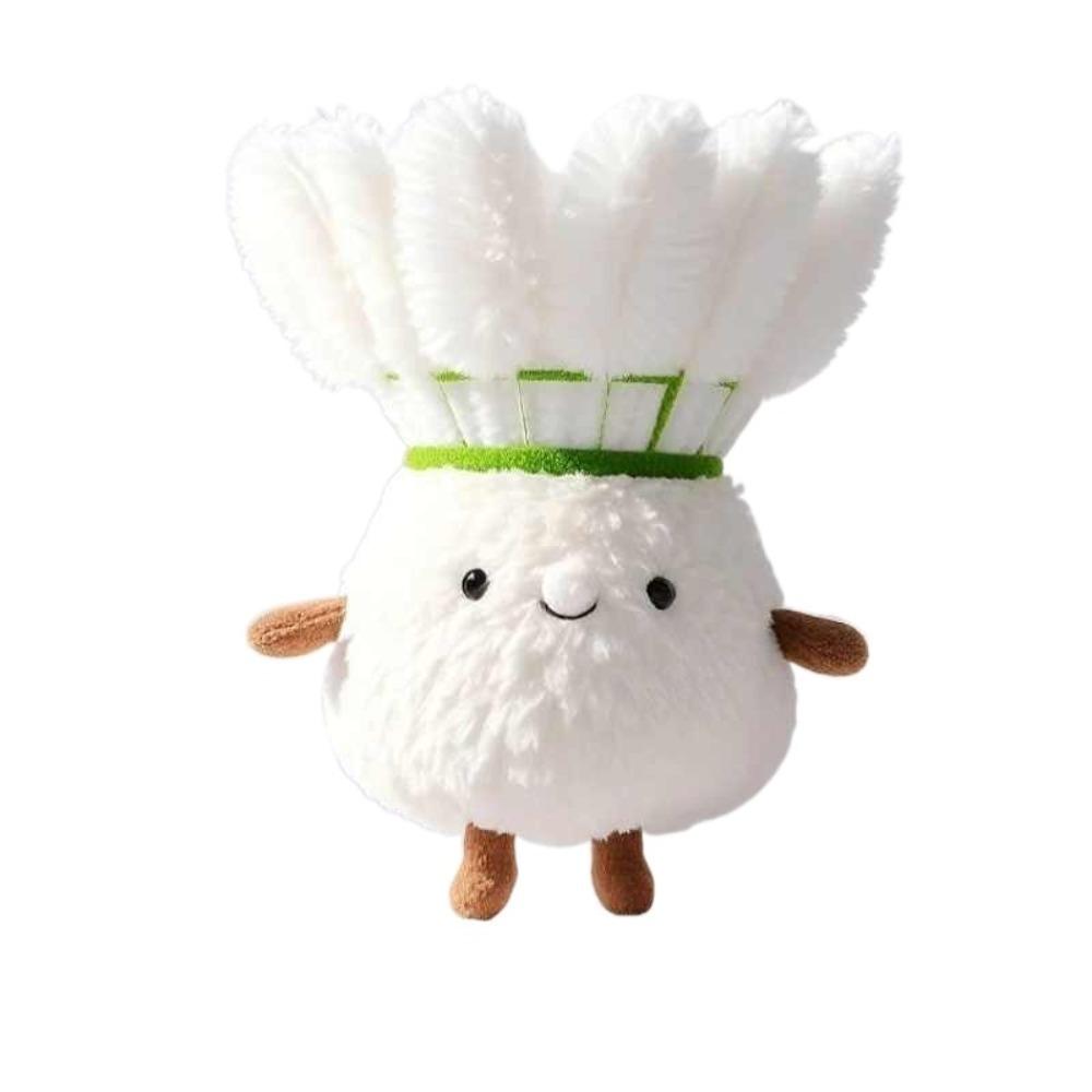 New Creative Badminton Keychain Furry Cute Plush Doll Soft Fun Toys Bag Decor Pendant Friends Gifts